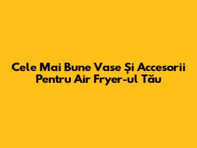 Cele Mai Bune Vase Și Accesorii Pentru Air Fryer-ul Tău