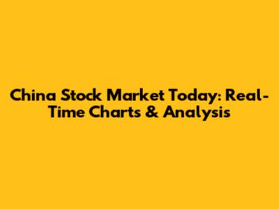 China Stock Market Today: Real-Time Charts & Analysis