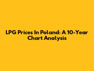 LPG Prices In Poland: A 10-Year Chart Analysis