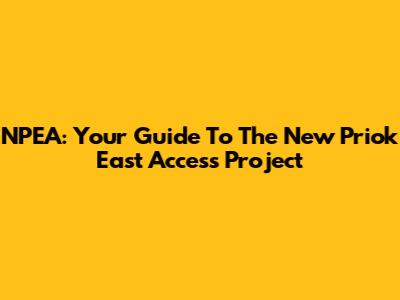 NPEA: Your Guide To The New Priok East Access Project