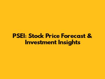 PSEI: Stock Price Forecast & Investment Insights